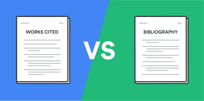 bibliography and works cited difference